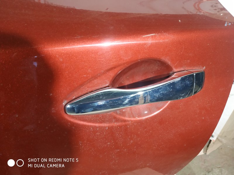 Ручка двери наружняя задняя левая Nissan Altima 2016 Седан 2.5 бензин 80611-5AA0A Б/У