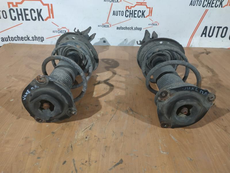Стойка передняя правая Nissan Juke 2011 Внедорожник 1.6 бензин E4302-1KC2A Б/У