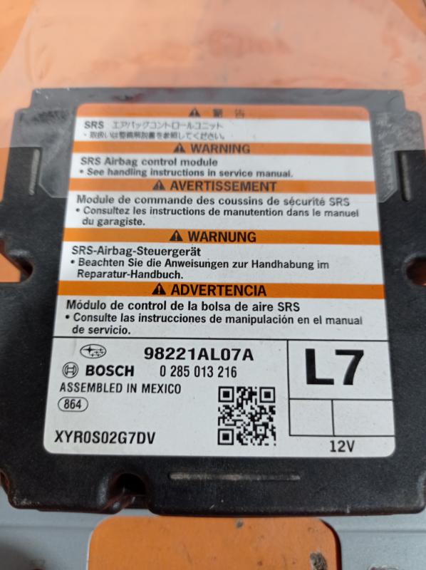 Блок управления SRS Outback B15 2016 Внедорожник 2.5 бензин