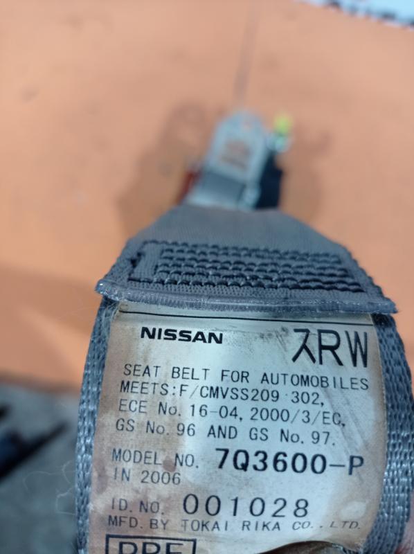 Ремень безопасности передний правый G35 2006 седан 3.5